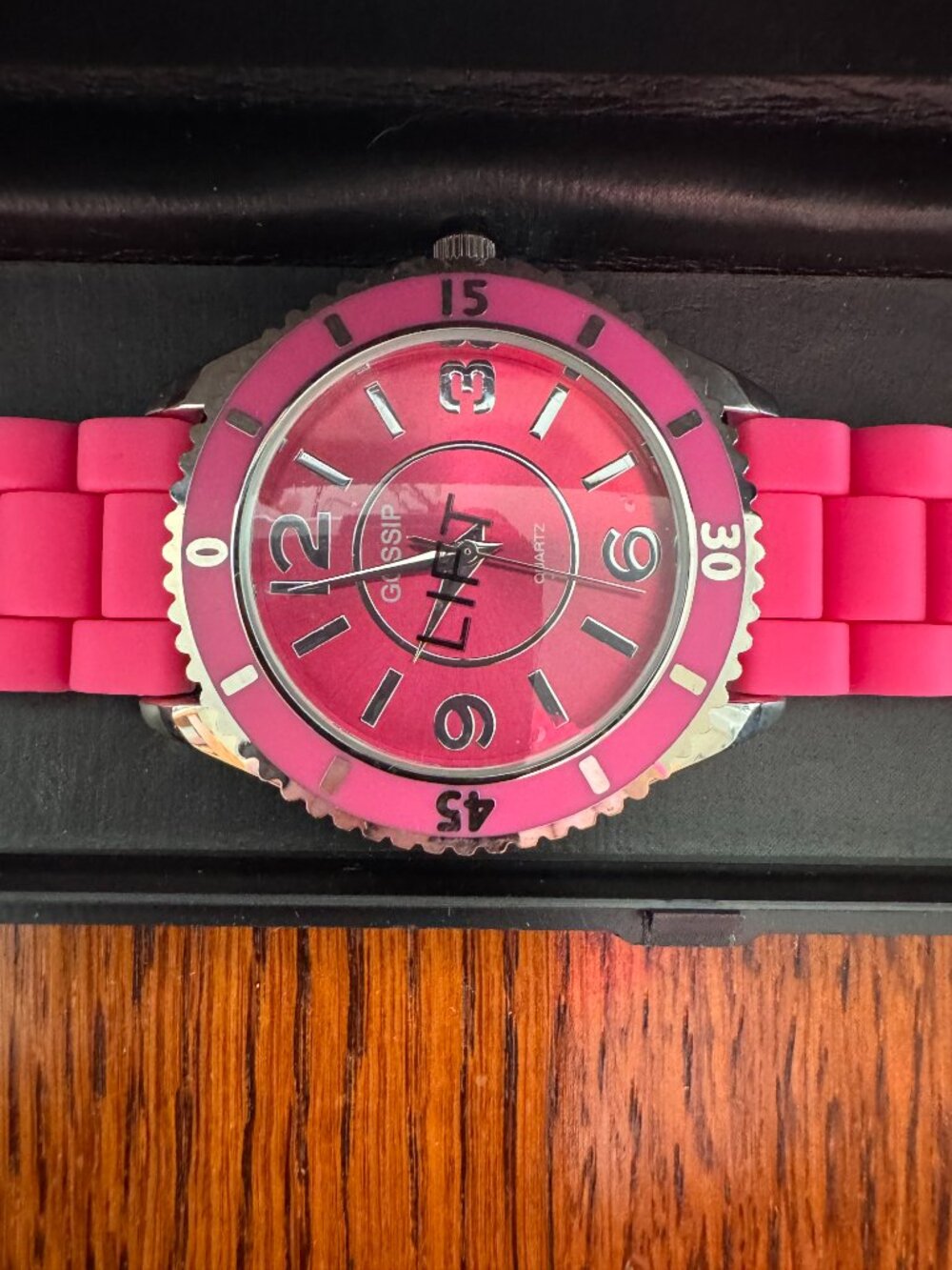 Gossip Pink Silicone Sport Watch